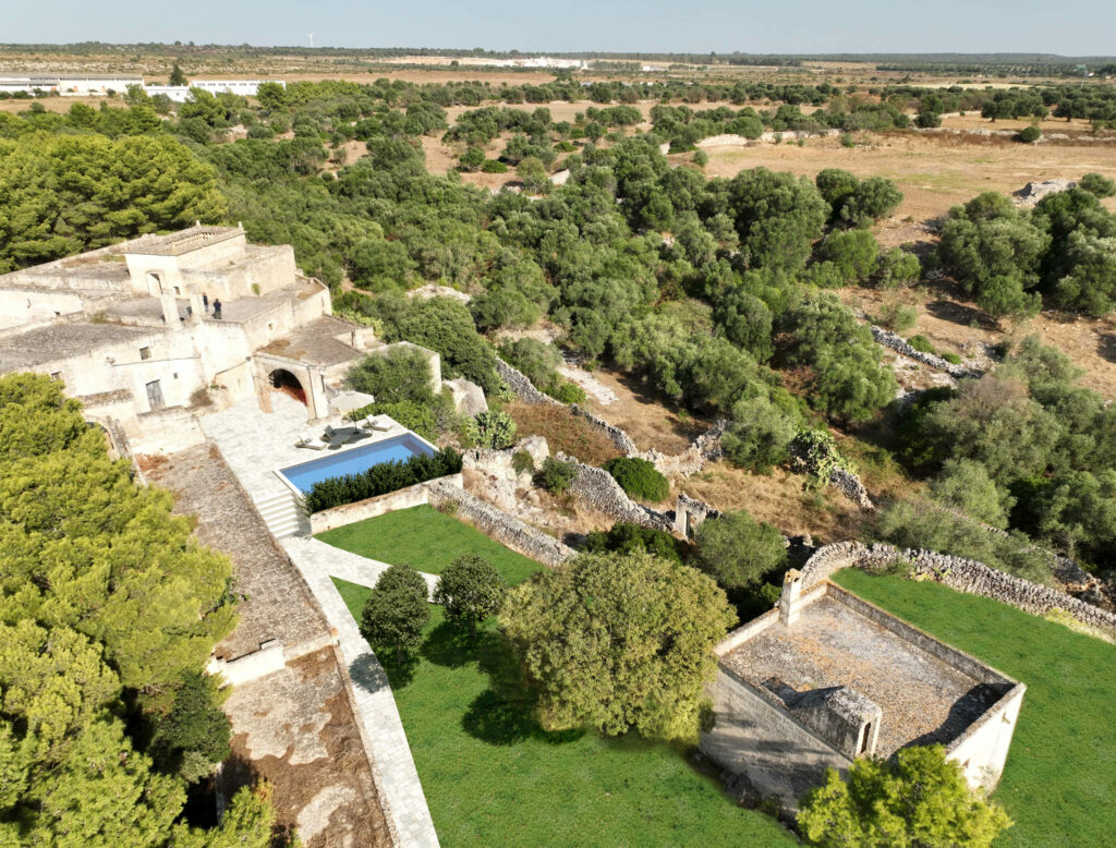 Immagine da drone di masseria VICENTINO GRANDE