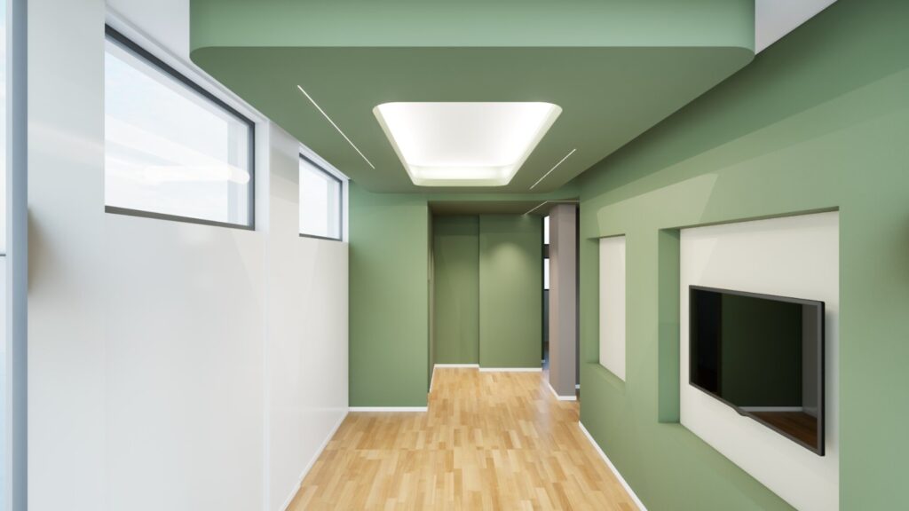 Rendering interno ufficio commerciale